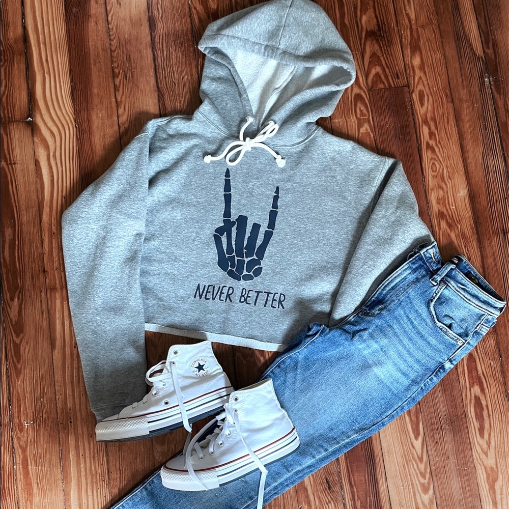 Cropped hoodie